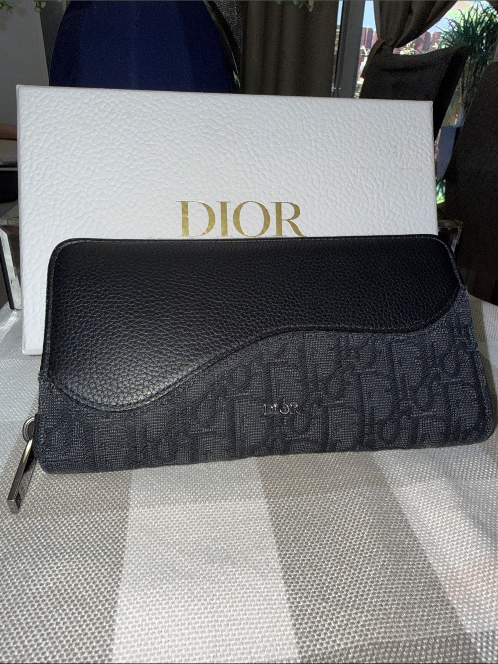 Dior Saddle Zipped Long Wallet